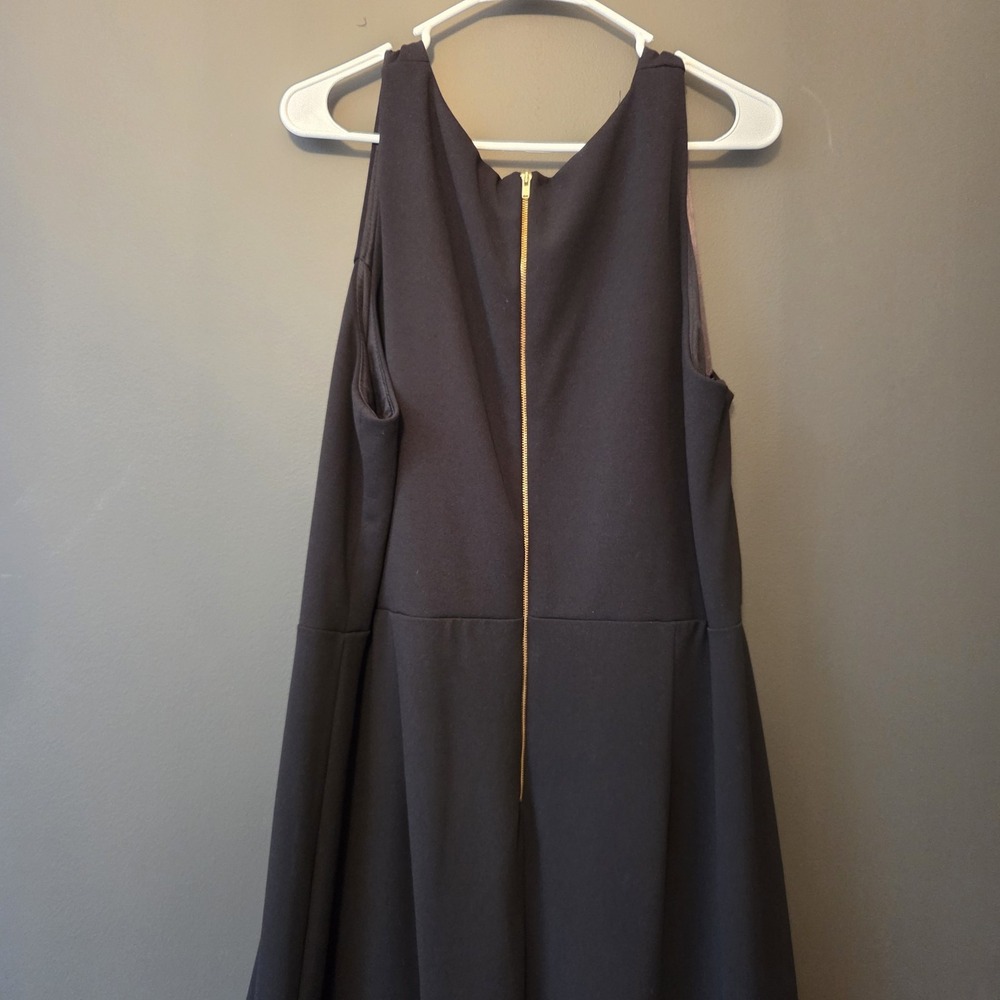 Betsy & Adam Women's Black Asymmetric Ruffle Gown Dress Plus Size 22W - Picture 7 of 7